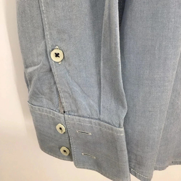 Tommy Bahama Jeans Men’s Island Modern Fit Lightweight Chambray Shirt - Picture 5 of 7